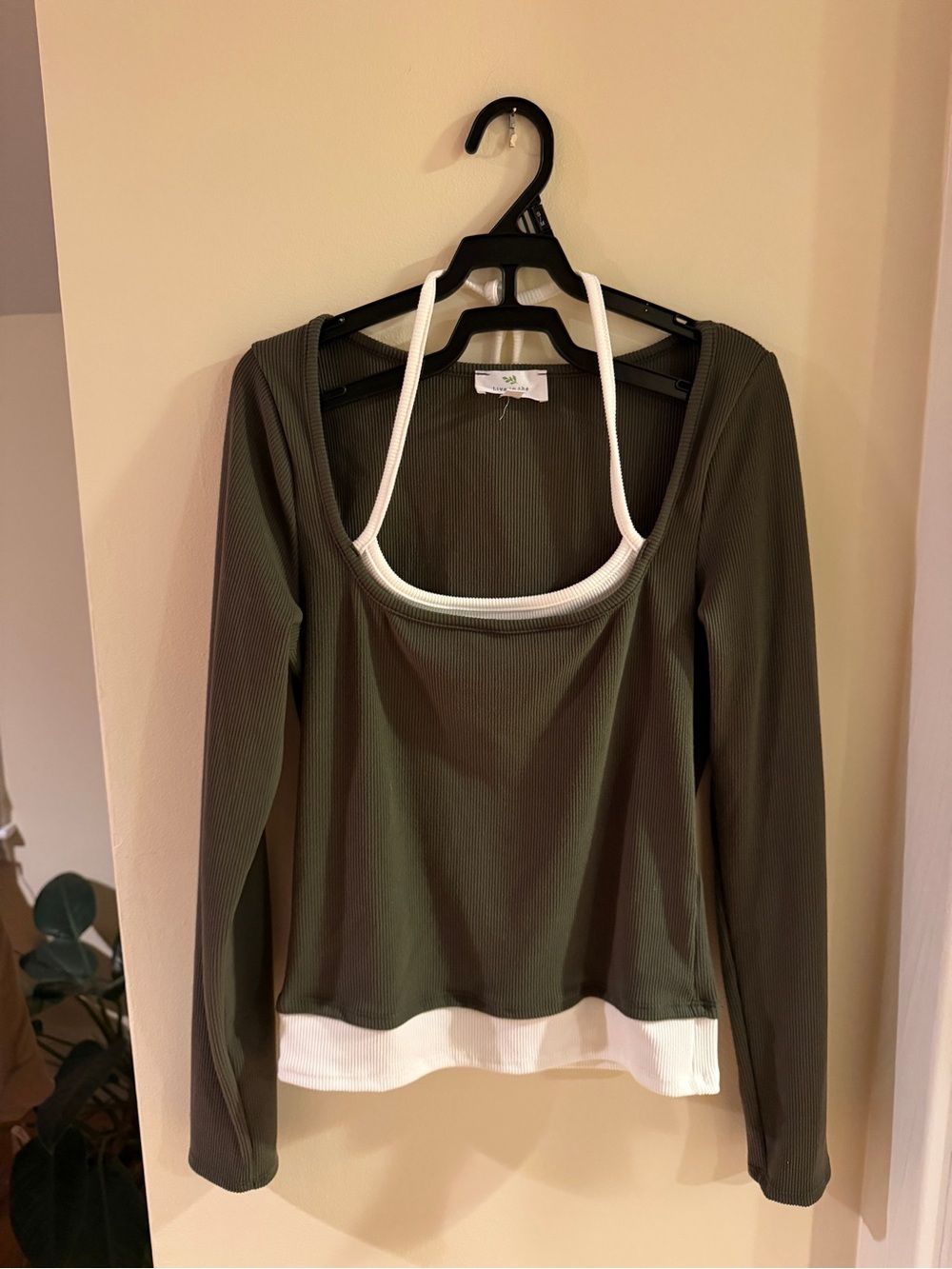 Layered Long-Sleeve Top - Double layered